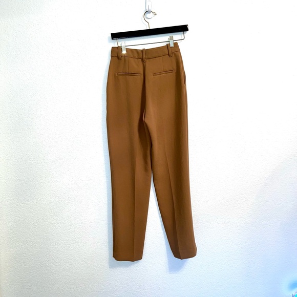 Aritzia Wilfred High-Waisted Brown Pants - Size 0 - Picture 1 of 4